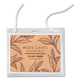 Avery® Secure Top Hanging-Style Badge Holders, Horizontal, 4w x 3h, Clear, 100/Box (AVE2922) Box of 100 Badge Holders