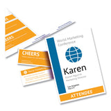 Avery® Name Badge Insert Refills, Vertical, 4 1/4 x 6, White, 100/Pack (AVE8522) Pack of 100