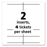 Avery® Name Badge Insert Refills, Vertical, 4 1/4 x 6, White, 100/Pack (AVE8522) Pack of 100