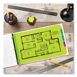 Avery® Insertable Big Tab Plastic Dividers, 8-Tab, 11 x 17, Green, 1 Set (AVE11179) Set of 8