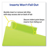 Avery® Insertable Big Tab Plastic Dividers, 8-Tab, 11 x 17, Green, 1 Set (AVE11179) Set of 8