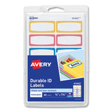 Avery® Avery Kids Handwritten Identification Labels, 1.75 x 0.75, Borders: Blue, Orange, Yellow, 12 Labels/Sheet, 5 Sheets/Pack (AVE41442) Pack of 60