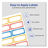 Avery® Avery Kids Handwritten Identification Labels, 1.75 x 0.75, Borders: Blue, Orange, Yellow, 12 Labels/Sheet, 5 Sheets/Pack (AVE41442) Pack of 60