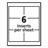 Avery® Necklace-Style Badge Holder w/Laser/Inkjet Insert, Top Load, 4 x 3, WE, 100/Box (AVE74459) Box of 100