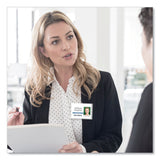 Avery® Clip-Style Name Badge Holder with Laser/Inkjet Insert, Top Load, 4 x 3, White, 100/Box (AVE74541) Box of 100