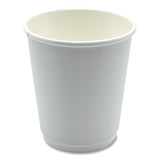 Boardwalk® Paper Hot Cups, Double-Walled, 8 oz, White, 500/Carton (BWKDW8HCUP) Case of 500