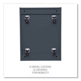 Alera® File Pedestal with Full-Length Pull, Left or Right, 3-Drawers: Box/Box/File, Legal/Letter, Charcoal, 14.96" x 19.29" x 27.75" (ALEPBBBFCH) Each