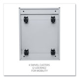 Alera® File Pedestal with Full-Length Pull, Left/Right, 3-Drawers: Box/Box/File, Legal/Letter, Light Gray, 14.96" x 19.29" x 27.75" (ALEPBBBFLG) Each