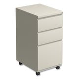 Alera® File Pedestal with Full-Length Pull, Left or Right, 3-Drawers: Box/Box/File, Legal/Letter, Putty, 14.96" x 19.29" x 27.75" (ALEPBBBFPY) Each