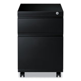 Alera® File Pedestal with Full-Length Pull, Left or Right, 2-Drawers: Box/File, Legal/Letter, Black, 14.96" x 19.29" x 21.65" (ALEPBBFBL) Each