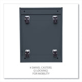 Alera® File Pedestal with Full-Length Pull, Left or Right, 2-Drawers: Box/File, Legal/Letter, Charcoal, 14.96" x 19.29" x 21.65" (ALEPBBFCH) Each