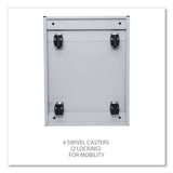 Alera® File Pedestal with Full-Length Pull, Left or Right, 2-Drawers: Box/File, Legal/Letter, Light Gray, 14.96" x 19.29" x 21.65" (ALEPBBFLG) Each