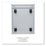 Alera® File Pedestal with Full-Length Pull, Left or Right, 2 Legal/Letter-Size File Drawers, Light Gray, 14.96" x 19.29" x 27.75" (ALEPBFFLG) Each