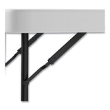 Alera® Adjustable Height Plastic Folding Table, Rectangular, 72w x 29.63d x 29.25 to 37.13h, White (ALEPT72AHW) Each
