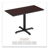 Alera® Alera Hospitality Series Single-Column Bases, 27.5" Diameter x 40.38"h, 300 lb Cap, Steel, Black (ALETBH423B) Each