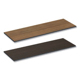 Alera® Reversible Laminate Table Top, Rectangular, 71.5w x 23.63d, Espresso/Walnut (ALETT7224EW) Each
