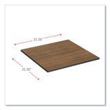 Alera® Reversible Laminate Table Top, Square, 35.38w x 35.38d, Espresso/Walnut (ALETTSQ36EW) Each