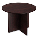 Alera® Alera Valencia Round Conference Table with Legs, 42" Diameter x 29.5h, Mahogany (ALEVA7142MY) Each