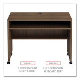 Alera® Alera Valencia Series Mobile Workstation Desk, 41.38" x 23.63" x 30", Modern Walnut (ALEVA204224WA) Each