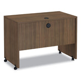 Alera® Alera Valencia Series Mobile Workstation Desk, 41.38" x 23.63" x 30", Modern Walnut (ALEVA204224WA) Each