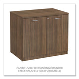 Alera® Alera Valencia Series Storage Cabinet, 34.3w x 22.78d x 29.5h, Modern Walnut (ALEVA613622WA) Each