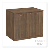 Alera® Alera Valencia Series Storage Cabinet, 34.3w x 22.78d x 29.5h, Modern Walnut (ALEVA613622WA) Each