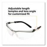 3M™ BX Molded-In Diopter Safety Glasses, +2.5 Diopter Strength, Black/Silver Plastic Frame, Clear Polycarbonate Lens (MMM1137600000) Each