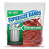Alliance® SuperSize Bands, 0.25" x 12", 4,060 psi Max Elasticity, Red, 18/Pack (ALL08994) Pack of 18