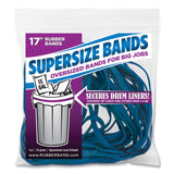 Alliance® SuperSize Bands, 0.25" x 17", 4,060 psi Max Elasticity, Blue, 12/Pack (ALL08995)