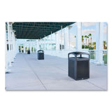 Rubbermaid® Commercial TAILOR Decorative Outdoor Waste Receptacle Frames, 51 gal, Metal, Black (RCP2182678) Each