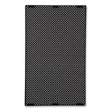 Rubbermaid® Commercial Large General Purpose Perforated Panels for Tailor and Landmark Series Containers, 20.72" x 0.5" x 34.33", Black, 4/Carton (RCP2182676) Case of 4