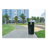 Rubbermaid® Commercial RESIST Round Waste Container, 33 gal, Metal, Black (RCP2185041) Each