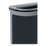 Rubbermaid® Commercial ENHANCE Series Waste Receptacle, 11.5 gal, Metal, Umbra Gray/Pearl Gray (RCP2172845) Each