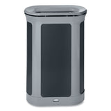 Rubbermaid® Commercial ENHANCE Series Waste Receptacle, 13 gal, Metal, Pearl Gray/Umbra Gray (RCP2172851) Each