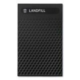 Rubbermaid® Commercial Large Prelabeled Landfill Waste Panels for Tailor and Landmark Series Containers 20.72" x 0.5" x 34.33", Black, 4/Carton (RCP2182679) Case of 4