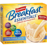 Carnation Breakfast Essentials® Oral Supplement French Vanilla Flavor Powder 1.26 oz. Individual Packet (810730_BX) 10/BX