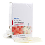 McKesson Perry® Surgical Glove Size 8.5 Sterile Latex Standard Cuff Length Smooth Cream Chemo Tested (1044709_CS) 200/CS