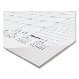 Blueline® Gold Collection Monthly Desk Pad Calendar, 22 x 17, White/Gold Sheets, Black Headband, 12-Month (Jan to Dec): 2026 (REDC199003) Each