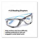 3M™ CCS Protective Eyewear with Foam Gasket, +1.5 Diopter Strength, Blue Plastic Frame, Clear Polycarbonate Lens (MMMVC215AF) Each