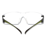 3M™ SecureFIt Protective Eyewear, 400 Series, Green Plastic Frame, Clear Polycarbonate Lens (MMMSF401AF) Each