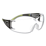 3M™ SecureFIt Protective Eyewear, 400 Series, Green Plastic Frame, Clear Polycarbonate Lens (MMMSF401AF) Each