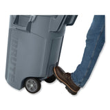 Rubbermaid® Commercial Vented Wheeled BRUTE Container, 32 gal, Plastic, Gray (RCP2179403) Each