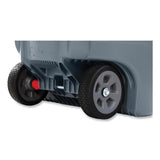 Rubbermaid® Commercial Vented Wheeled BRUTE Container, 32 gal, Plastic, Gray (RCP2179403) Each