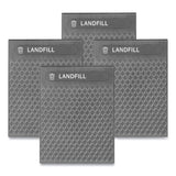 Rubbermaid® Commercial Medium Prelabeled Landfill Waste Panels for Tailor and Landmark Series Containers, 20.72" x 0.5" x 27.95", Black, 4/Carton (RCP2182671) Case of 4