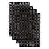 Rubbermaid® Commercial Large General Purpose Perforated Panels for Tailor and Landmark Series Containers, 20.72" x 0.5" x 34.33", Black, 4/Carton (RCP2182676) Case of 4