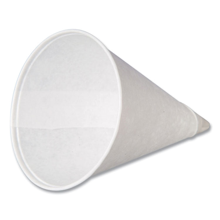 Coffee Pro Paper Cone Cups, 3.2 oz, White, 5,000/Carton (CFRCPCONESTD)