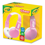 Crayola Cheer Wired Headphones, Pink/White (MIGCHPM510P) Each