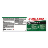 Betco Sure Bet II Foaming Disinfectant, Citrus Scent, 1 gal Bottle, 4/Carton (BET3140400) Case of 4