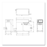 BUNN® AXIOM DV-TC Dual-Voltage Thermal Carafe Coffee Brewer, 12 Cups, Silver/Black, Ships in 7-10 Business Days (BUN387000011) Each