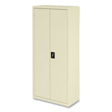 Alera® Economy Assembled Storage Cabinets, 4 Shelves, 30" x 15" x 66", Putty (ALEHCM6615PY) Each